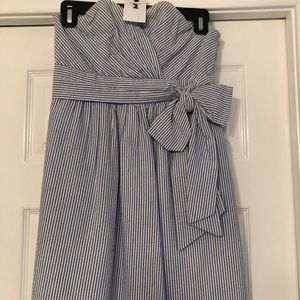 Southern N Frock: Seer sucker strapless dress
